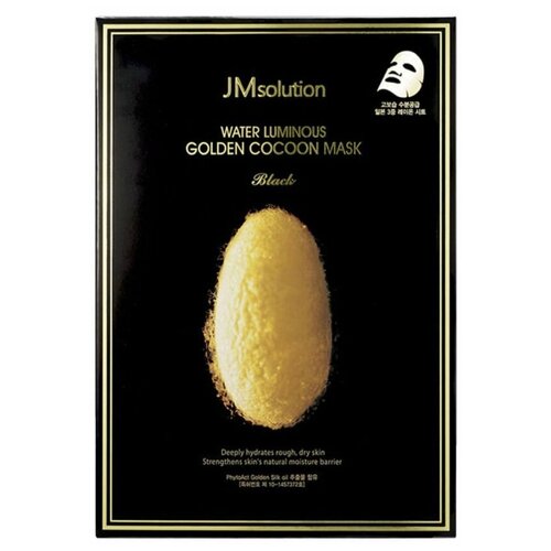 JMSOLUTION Тканевая маска с экстрактом шелкопряда, 45 мл JMsolution Water Luminous Golden Cocoon Mask jmsolution маска тканевая для лица с протеинами кокона золотого шелкопряда water luminous golden cocoon mask 3 шт 45 мл