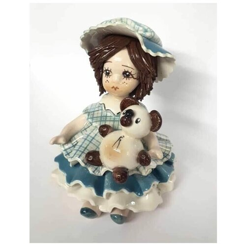 Статуэтка Девочка с мишкой, 8 см, Zampiva 00302