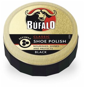 Фото Bufalo Крем для обуви Shoe Polish цвет черный 75 мл