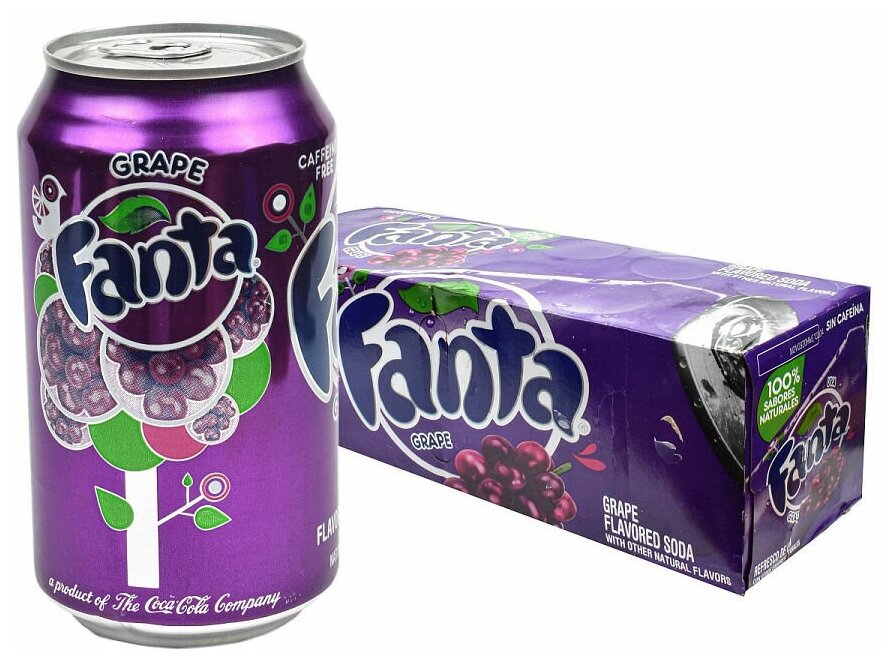 Fanta Grape Упаковка 12 шт - фотография № 3