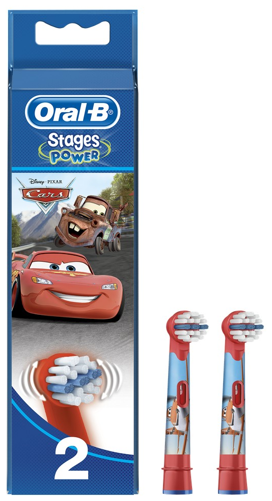 Насадки для детей Braun Oral-B Stages Kids Тачки (2 шт) - фото №2