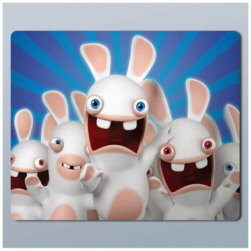 Коврик для мыши с принтом игры Rabbids Invasion - 1117