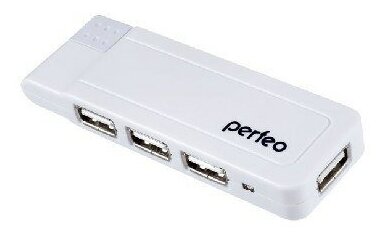 Perfeo PF-VI-H021 разветвитель на 4 порта USB HUB 20 белый