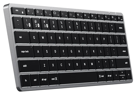 Беспроводная клавиатура Satechi Slim X1 Bluetooth Keyboard-RU. Раскладка - Русская. Цвет- Серый космос.