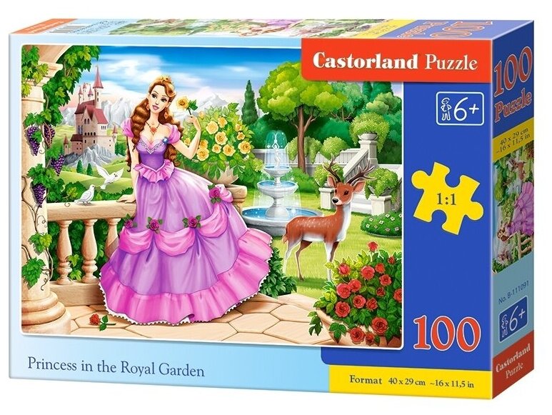 Пазлы Castorland Принцесса в саду, 100 элементов (B-111091)