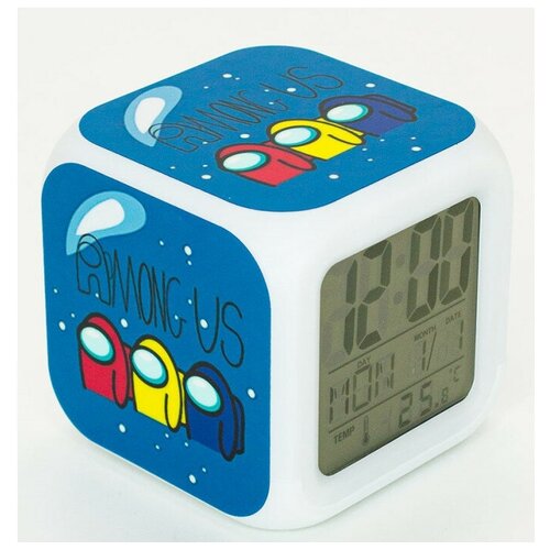 Часы-будильник Among Us с подсветкой №4