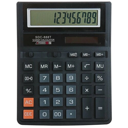 Калькулятор настольный SDC-888T, 12-разрядный