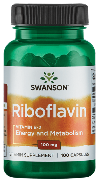 Swanson Riboflavin Vit B-2 100 mg 100 капс