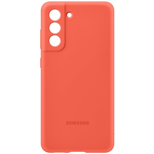 Чехол (клип-кейс) SAMSUNG Silicone Cover, для Samsung Galaxy S21 FE, розовый [ef-pg990tpegru]