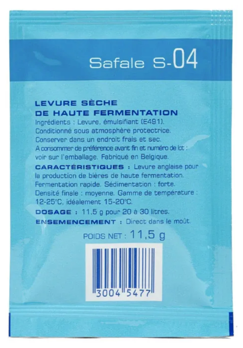 Дрожжи Fermentis Safale S-04, 11.5 г