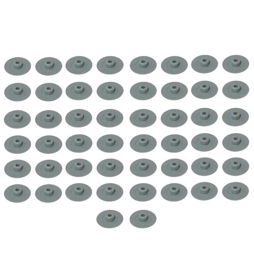 Заглушка мебельная под евровинт (конфирмат), серая, 200 шт / пластиковая заглушка винта