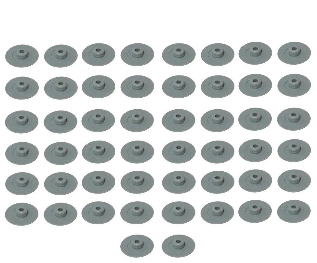Заглушка мебельная под евровинт (конфирмат), серая, 500 шт / пластиковая заглушка винта