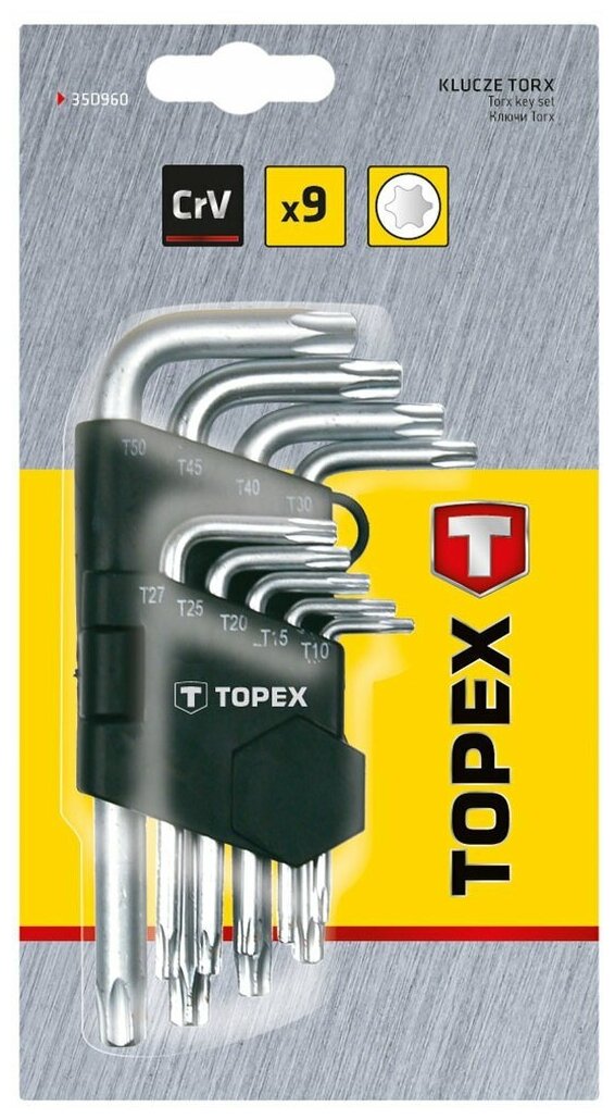 Ключи torx TOPEX 35D960 - фотография № 4