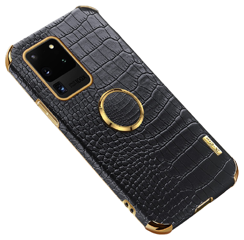 Чехол накладка MyPads на Samsung Galaxy A22 4G SM-A225F (2021) из силикона с декоративным дизайном под кожу крокодила с металлическими защитными .