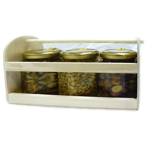 фото Медовый набор с орехами 0,23 кг х 3 шт башкирская медовня