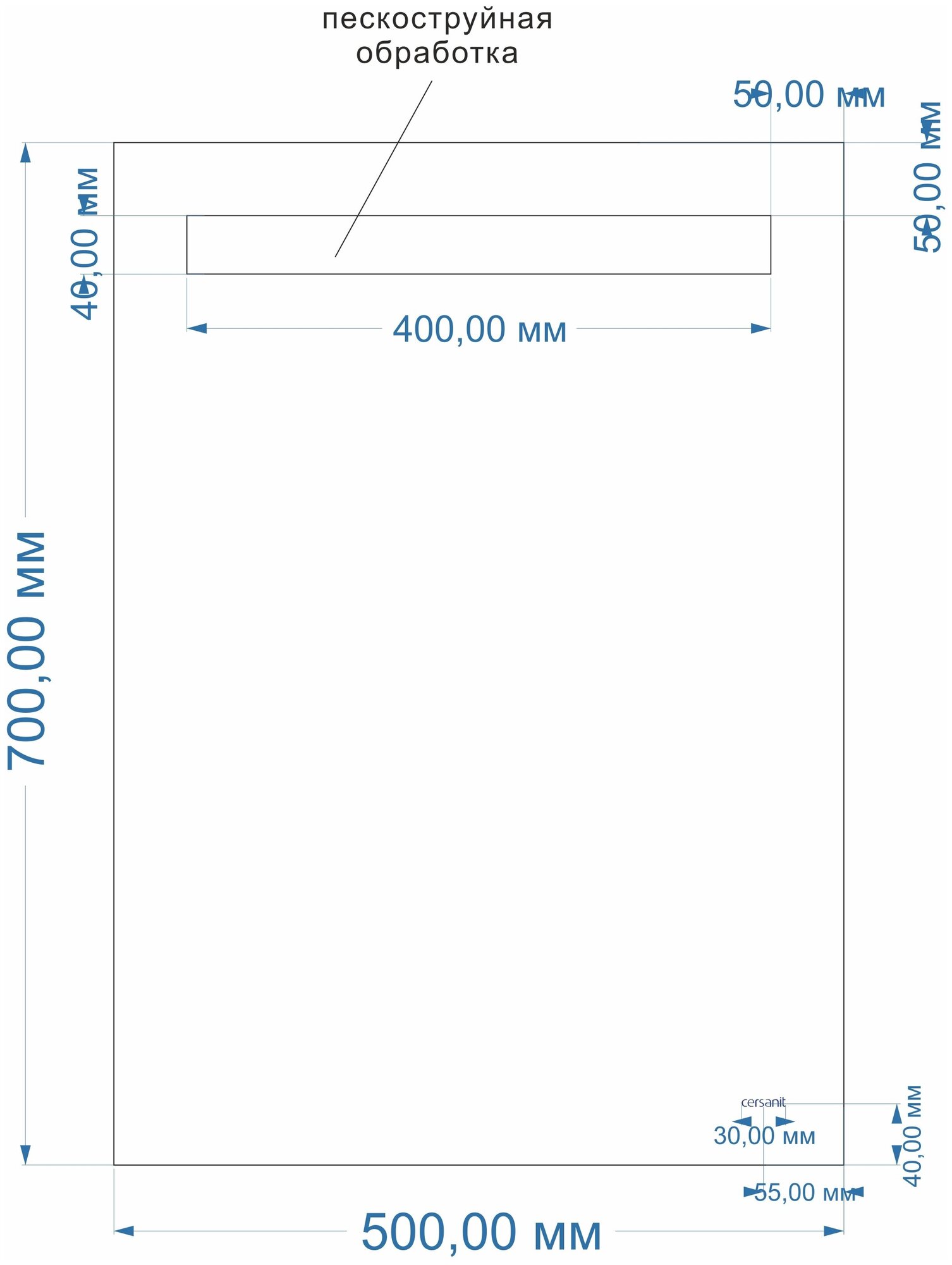 Зеркало CERSANIT LED 010 base 50x70 с подсветкой прямоугольное - фотография № 13