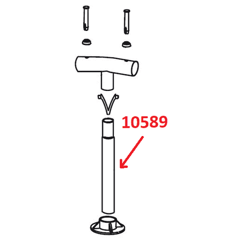 Вертикальная опора для круглых каркасных бассейнов Intex Metal Frame 10589