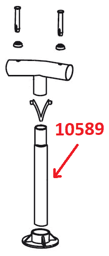 Вертикальная опора для круглых каркасных бассейнов Intex Metal Frame 10589 - фотография № 1