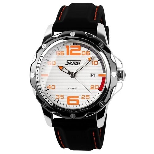фото Наручные часы skmei часы мужские skmei 0992 - белые/оранжевые, белый