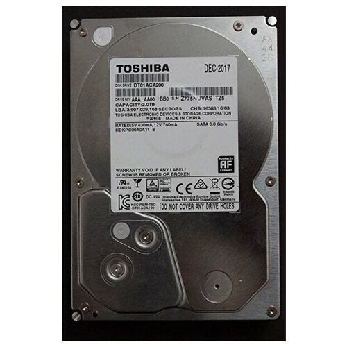 2 ТБ Внутренний жесткий диск Toshiba HDKPC09A0A01 (HDKPC09A0A01) 3 тб внутренний жесткий диск toshiba hdepe12gea51 hdepe12gea51