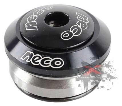 Рулевая колонка интегрированная Neco H52, 1-1/8" A-Head, 41,8х45х45мм, картриджные пром подшипники, черная