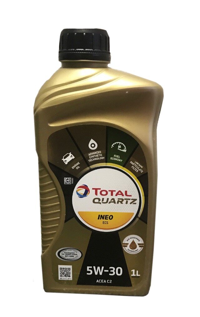 Синтетическое моторное масло TOTAL Quartz INEO ECS 5W30, 1 л, 1 шт.
