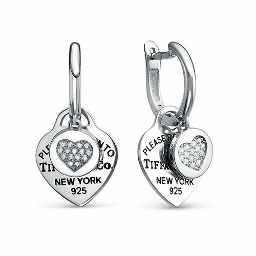 Серьги Oriental, серебро, 925 проба