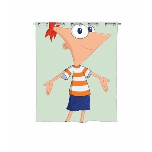 Шторы в ванную Финес и Ферб, Phineas and Ferb №4