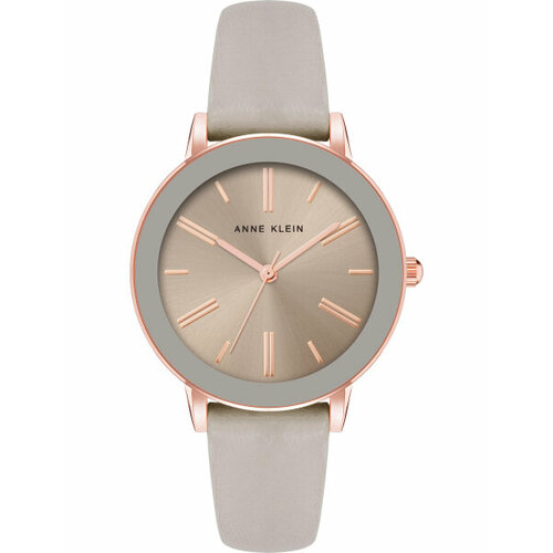 фото Наручные часы anne klein leather, серый