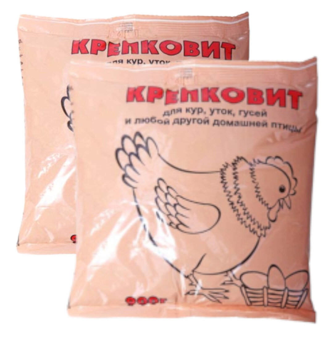 Кормовая добавка Премикс Крепковит (для кур, уток, гусей) , 2 пакета * 900 г