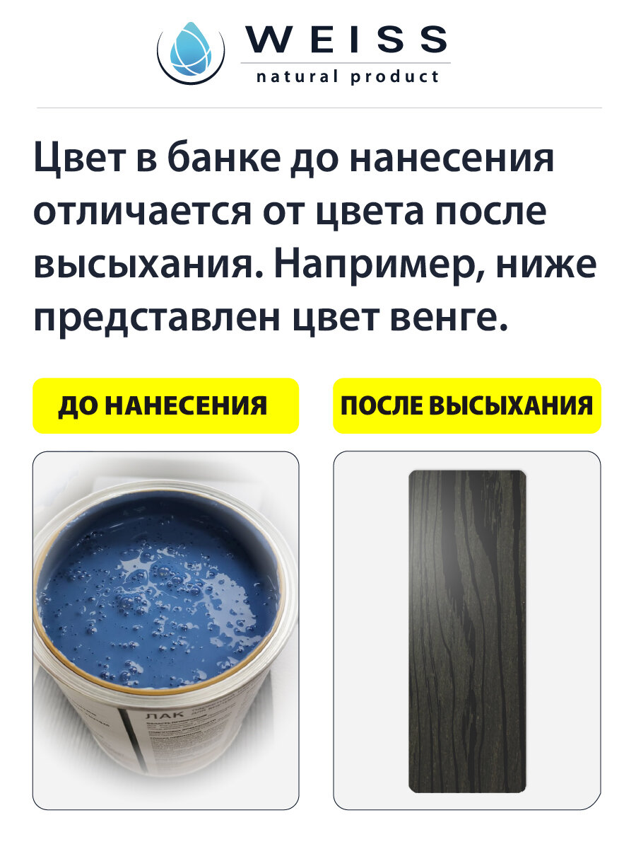 Лак WEISS Паркетный полуматовый водорастворимый 1,1л 048 дуб