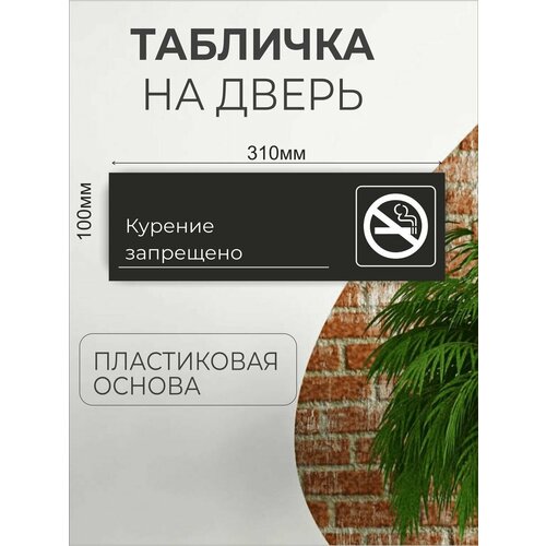 Табличка информационная для офиса кафе - Курение Запрещено