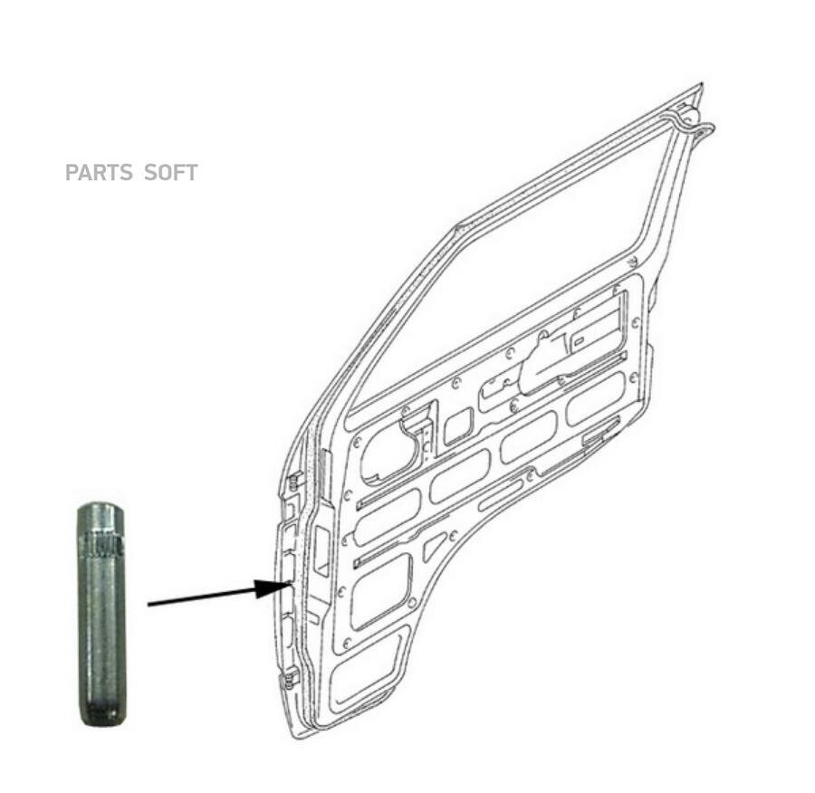 JP GROUP 1187450100 Штифт дверной петли [MECHANEX DK]