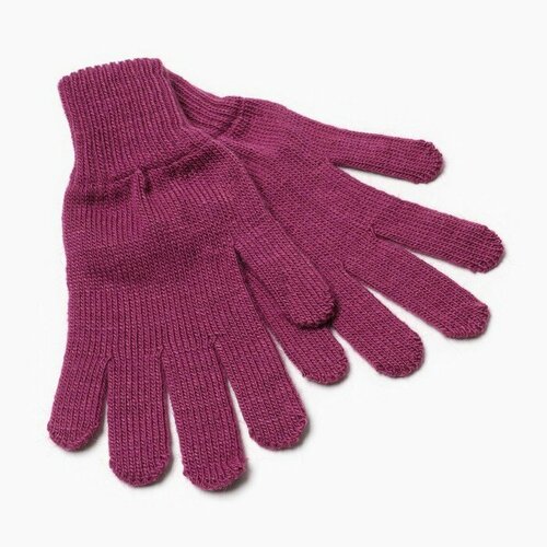 Перчатки Бараноwool, размер 18, фиолетовый