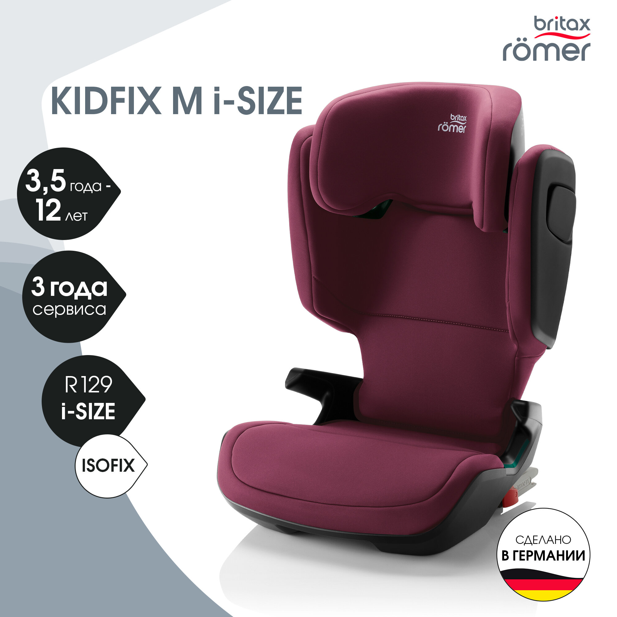 Автокресло группа 2/3 (15-36 кг) Britax Roemer KidFix M i-Size