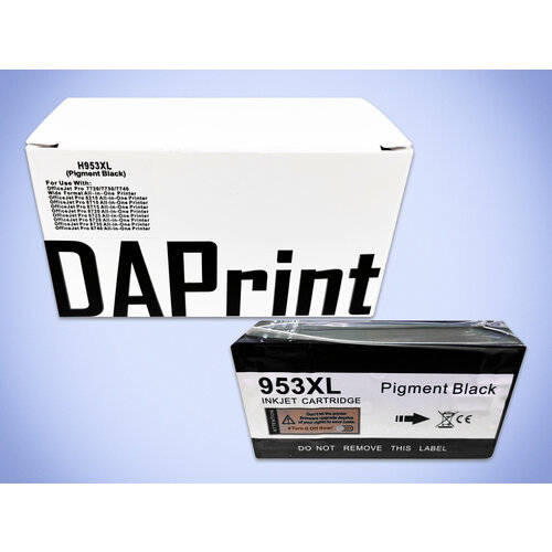 Картридж DAPrint L0S70AE (953XL) для принтера HP, черный комплект 5 штук картридж струйный profiline pl l0s70ae n953xl чер для hp oj pro 7720 8720