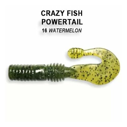 Силиконовая приманка мягкая съедобная Crazy Fish Powertail 2.8 70 мм 4-7-16-4 5 шт.