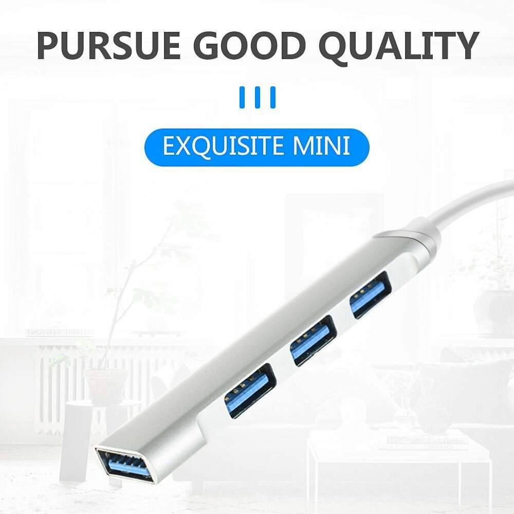 USB концентратор 30 на 4 порта / HUB разветвитель / Хаб на 4 USB