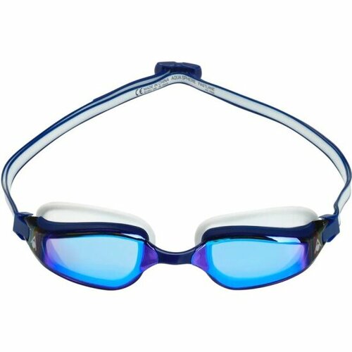 Очки для плавания Aqua Sphere Fastlane, голубые линзы TITANIUM, синий/белый очки для плавания aqua sphere fastlane titanium