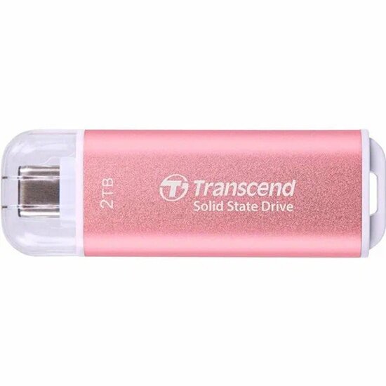Внешний накопитель SSD Transcend TS2TESD300P 2TB USB-C 3.2 Gen 2 Розовый (TS2TESD300P)
