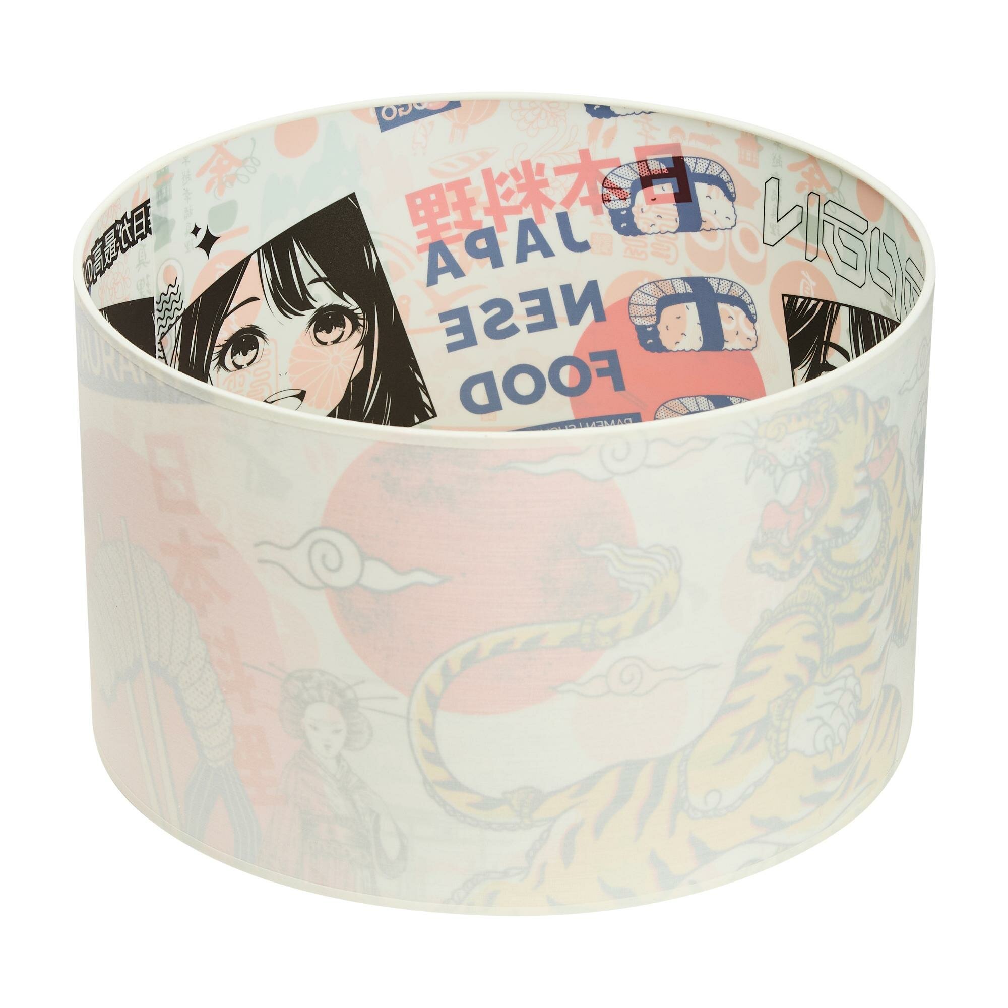 Абажур для торшера 40 см с рисунком «Манга» RAZSVET RZ-4040-1-R05