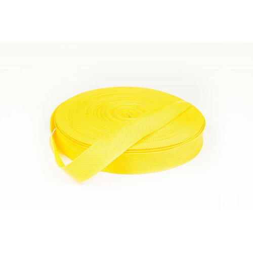 Тесьма (Стропа) окантовочная жёлтая 30 мм x 50м