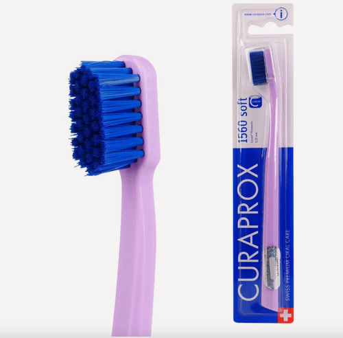 Изображение товара Зубная щётка CURAPROX Soft CS 1560, 1560 щетинок, мягкая, сиреневая