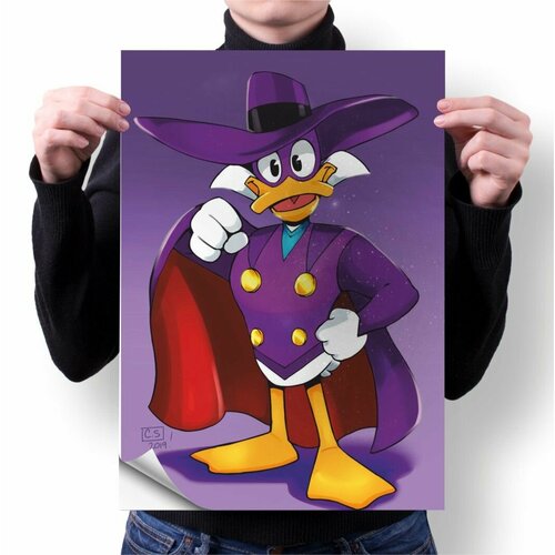 Плакат Mewni-Shop А4 принт Черный плащ МП - 0004 380₽