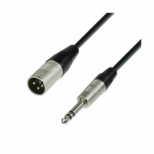 Adam Hall K4 BMV 0150 микрофонный кабель XLR(M)-6,3 Jack stereo, REAN, 1,5м