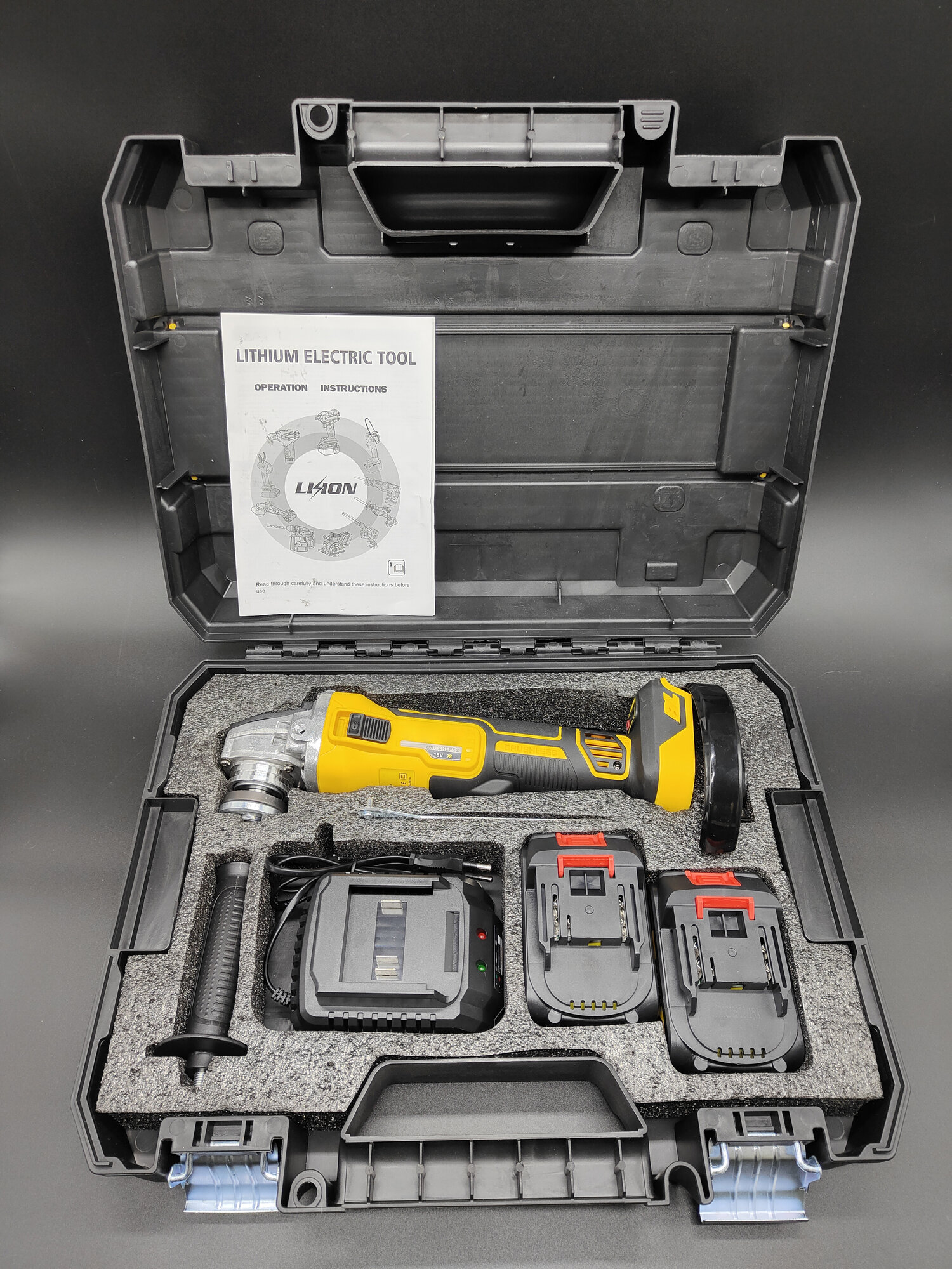 фото Шлифовальная машина / УШМ / Болгарка УШМ 125/18V ( 18 В, 125 мм), с регулировкой оборотов, аккумуляторная, 2 АКБ