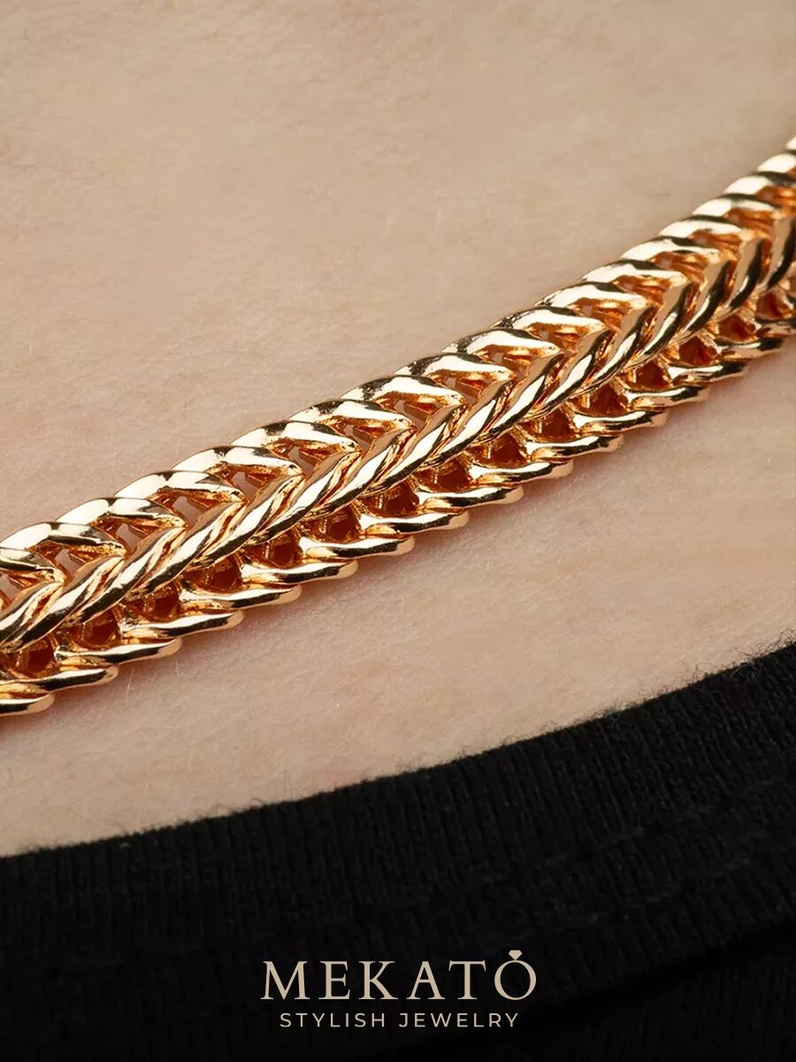 Цепь МЕКАТО, длина 60 см, розовый — фото 1