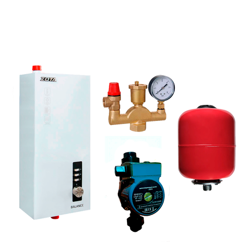 Электрический котел ZOTA Balance 45 насос 254 TAEN Группа безопасности Бак 8 литров 22723₽