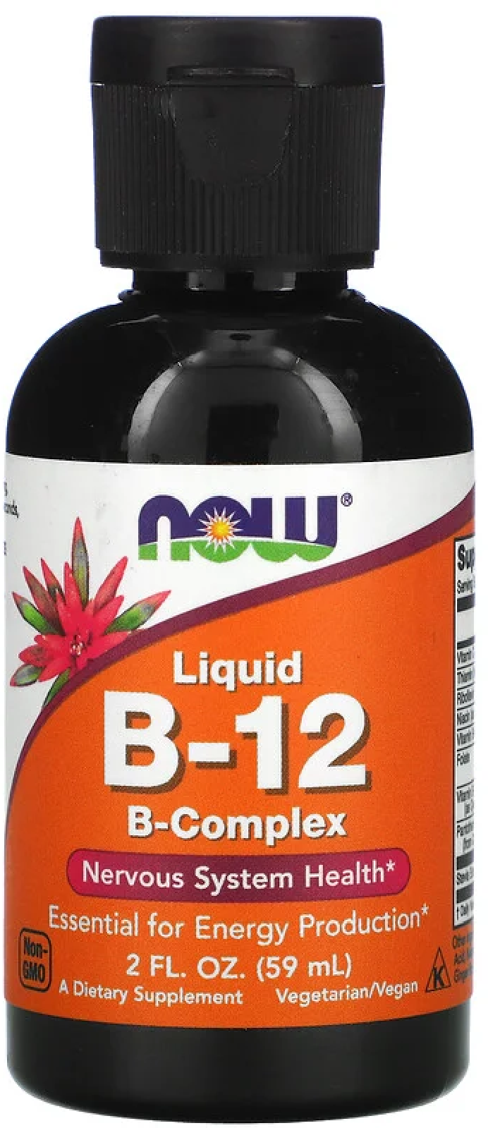 NOW Foods Liquid B12 BComplex Жидкий B12 Bкомплекс 59 мл