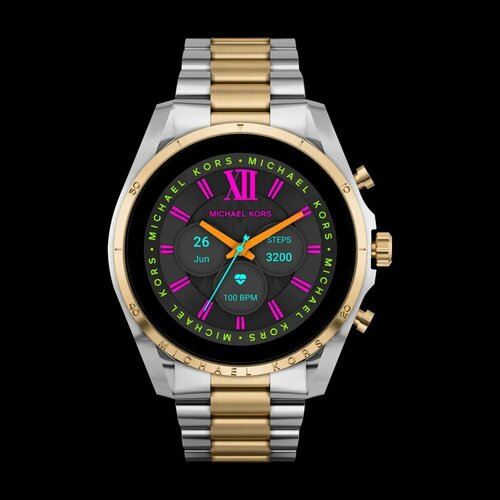 Смарт часы Michael Kors Bradshaw 44 мм, серебро/золото серебристый